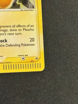 Pokemon Pikachu TCG Black Star Promo Holo Card #012 2003 - PERFECT FART SWIRL - Image 4