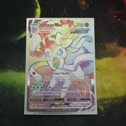Pokemon TCG Evolving Skies Sylveon VMAX Rainbow Secret Rare Card 211/203 NM - Image 1