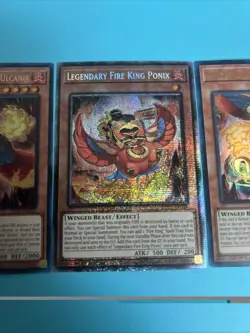 Yugioh - Fire King Courtier Ulcanix MP25-EN262 1st Ed ULTRA NM X2 + Ponix EN048 - Image 3