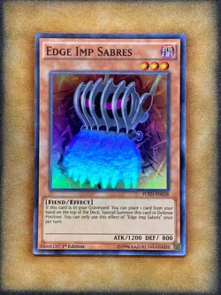 Yugioh Edge Imp Sabres FUEN-EN018 Super Rare 1st Ed NM - Image 1