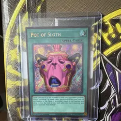 Konami Yu-Gi-Oh! Pot of Sloth CORI-EN049 Secret Rare Holo 1st Ed EN - Image 1