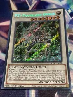 Yu-Gi-Oh! TCG PSY-Framelord Omega RA02-EN028 Secret Rare NM/M - Image 2