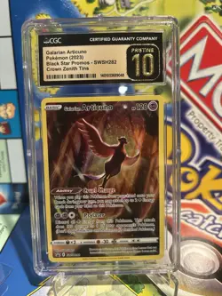 2023 POKEMON SWSH PROMO CROWN ZENITH TINS GALARIAN ARTICUNO CGC PRISTINE 10 - Image 1