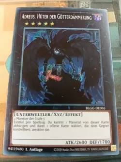 Adreus, Huter Der Gotterdammerung BLGG-DE096 Secret Rare DE NM Yugioh - Image 1
