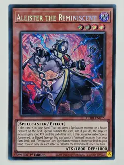 YuGiOh CORI-EN015 Aleister the Reminiscent Secret Rare - Image 1
