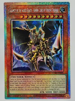 YuGiOh CORI-EN006 Calamity of the Sacred Beasts - Hamon Starlight Rare - Image 1