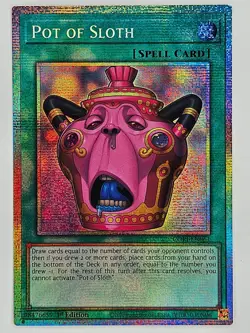 YuGiOh CORI-EN061 Pot of Sloth Starlight Rare - Image 1