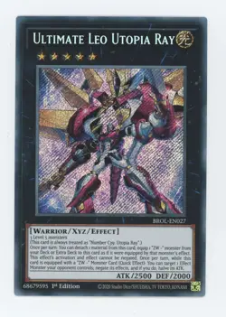 Yugioh BROL-EN027 - Ultimate Leo Utopia Ray - Secret Rare - Image 1