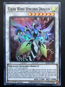Clear Wing Synchro Dragon - LED8-EN001 - Super Rare - 1st Edition - Yugioh - Image 1