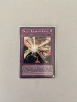 Yugioh Exxod Fires of Rage INFO-EN068 Super Rare 1st Ed NM - Image 1