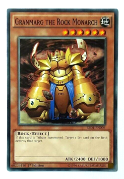 Yugioh Granmarg The Rock Monarch - Common - SR01-EN006 - Used - 1st.Ed. - Image 1