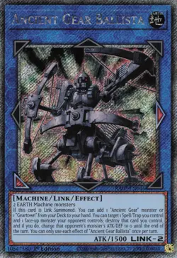 Yugioh RA03-EN046 - Ancient Gear Ballista - Platinum Secret Rare - Image 1