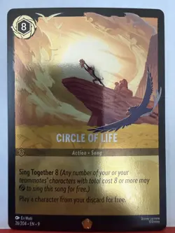 Disney Lorcana Fabled - Circle of Life - 26/204 - Cold Foil - Legendary - Image 1