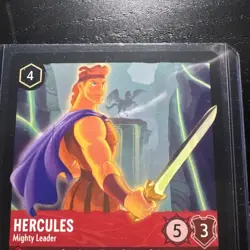 Hercules Mighty Leader Legendary Collection Disney Lorcana Mint Condition Rare - Image 2
