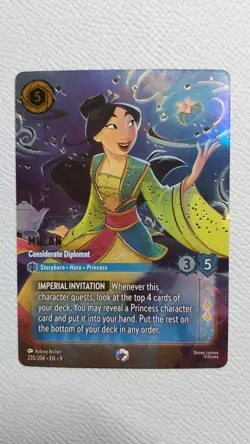 Mulan Considerate Diplomat Enchanted - Disney Lorcana - Fabled - 253/204 - Image 1