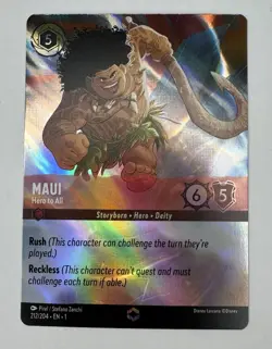Maui: Hero to All (Enchanted) - The First Chapter Disney Lorcana 212/204 - Image 1