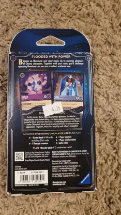 Disney Lorcana Rise of the Floodborn Starter Deck Amethyst and Steel NEW SEALED - Image 2