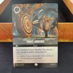 Disney Lorcana Three Arrows Enchanted Foil Action Card 222/204 EN - Image 1