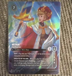 Ravensburger Disney Lorcana Arthur - King Victorious 221/204 Legendary Foil EN - Image 1
