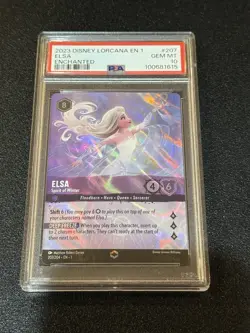 PSA 10 Disney Lorcana Elsa Enchanted Spirit of Winter #207 The First Chapter💎 - Image 3