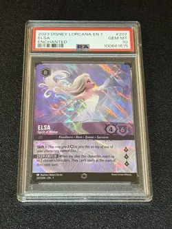 PSA 10 Disney Lorcana Elsa Enchanted Spirit of Winter #207 The First Chapter💎 - Image 5