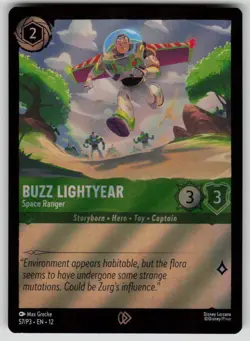Buzz Lightyear Space Ranger Holo Promo Disney Lorcana Promo Cards 57 Lorcana NM - Image 1