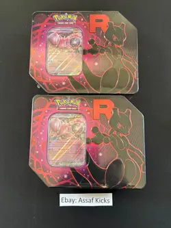 LOT OF 2 Pokemon TCG Destined Rivals Tin Factory Sealed - Image 3