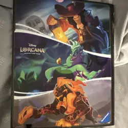 Disney Lorcana TCG First Chapter Villains Binder Ursula Maleficent Elastic Strap - Image 1