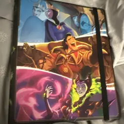 Disney Lorcana TCG First Chapter Villains Binder Ursula Maleficent Elastic Strap - Image 4