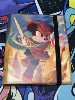 Mickey Mouse Brave Little Tailor Binder Disney Lorcana TCG Holds 80 Cards - Image 1