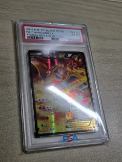 2016 POKEMON XY BLACK STAR PROMO #XY121 FULL ART/CHARIZARD EX PSA 8 - Image 5