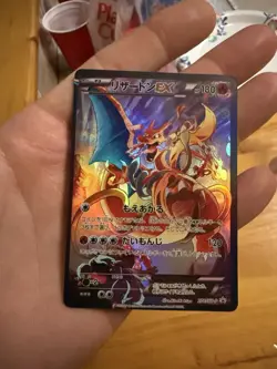Pokemon 2016 Full-Art Charizard EX Art Book Promo Japanese 276/Xy Off Center NM - Image 1