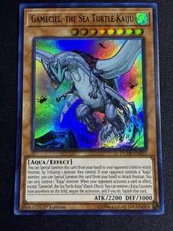 | Yugioh Gameciel, the Sea Turtle Kaiju DUDE-EN037 1st Ultra Duel NM 🔥 | - Image 1