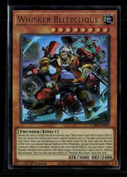 Yu-Gi-Oh! Whisker Blitzclique Chaos Origins Ultra Rare • CORI-EN010 1st Edition - Image 1