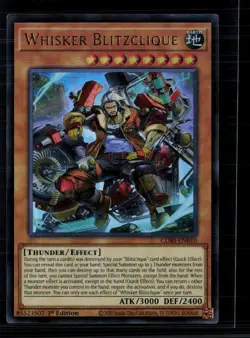 Yu-Gi-Oh! Whisker Blitzclique Chaos Origins Ultra Rare • CORI-EN010 1st Edition - Image 1