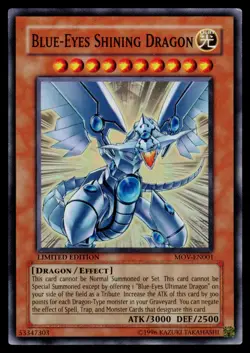 Blue-Eyes Shining Dragon - MOV-EN001 LP Yu-Gi-Oh! The Movie Promo Set Yu-Gi-Oh - Image 1