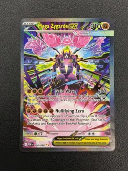 Mega Zygarde EX 120/088: Perfect Order NM Special Illustration Rare Pokemon - Image 1