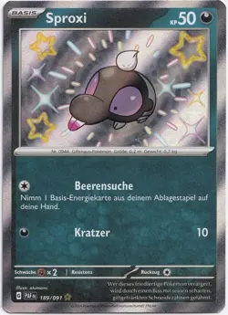Pokemon Sproxi Shiny Full Art Paldeas Schicksale PAF 189/091 Near Mint Deutsch - Image 1