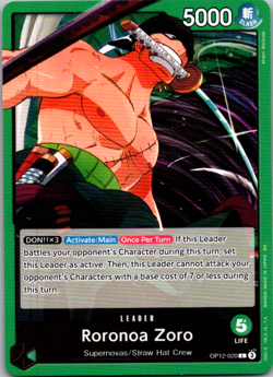One Piece Roronoa Zoro OP12-020 Scion of Drake (OP12) - Image 1