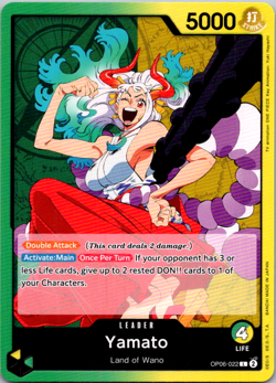 Yamato OP06-022 Land of Wano One Piece TCG Leader - Image 1
