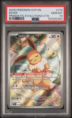 2025 Pokemon SVP EN Eevee Prismatic Evolutions ETB Promo PSA 10 Gem Mint 💎 - Image 1