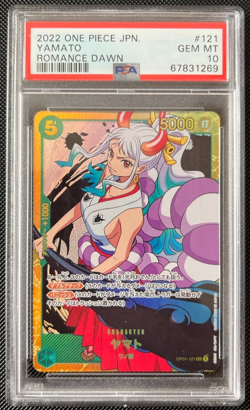 ONE PIECE PSA 10 GEM MINT Yamato OP01-121 SEC Secret Rare Romance Dawn Japanese - Image 1