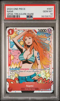 Bandai Nami One Piece CCG Wings of the Captain ST01-007 TR Foil English PSA 10 - Image 1