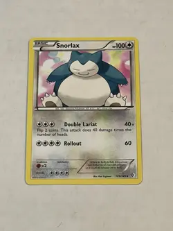 Pokemon TCG Snorlax 109/149 Boundaries Crossed Non-Holo 2012 LOOK!! - Image 3