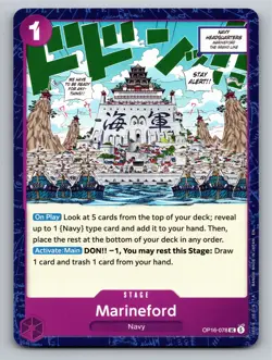 One Piece The Time of Battle #OP16-078 Marineford - Image 1