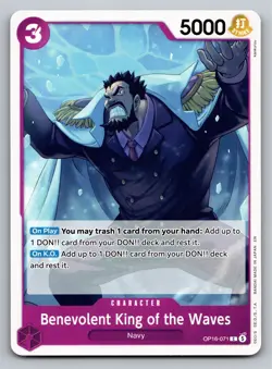 One Piece The Time of Battle #OP16-071 Benevolent King of the Waves - Image 1