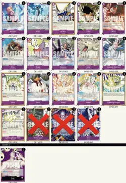 Op15 Kami’s Island Enel Deck One Piece Card Game English TCG No OP15-078/118/060 - Image 1