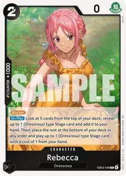 Rebecca EB03-048 Extra Booster: One Piece Heroines Edition One Piece Foil NM - Image 1