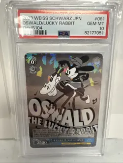 2023 WEISS SCHWARZ JPN DISNEY100 #081 OSWALD THE LUCKY RABBIT PSA 10 - Image 2