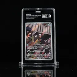 TAG 10 Gem Mint 2023 Pokemon OBF EN Houndour #204 Illustration Rare - Image 1